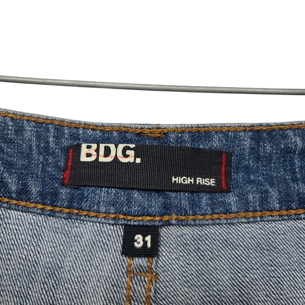 Urban Outfitters BDG Blue Denim High Rise Shorts 31 - Picture 4 of 4